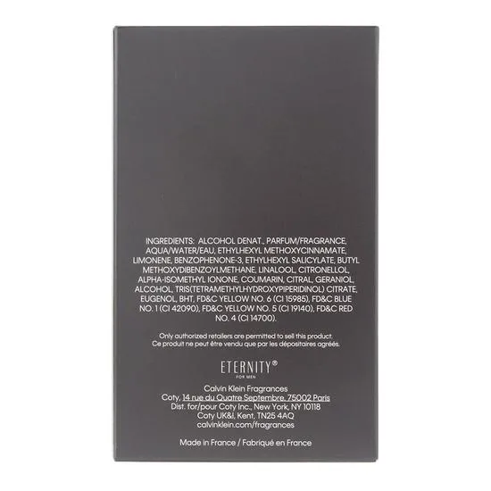 Calvin Klein Eternity For Men Eau De Parfum 50ml