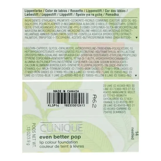 Clinique Even Better Pop Lip Colour Foundation 14 Nestled