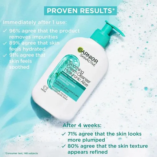 Garnier Soothing Hyaluronic Aloe Cream Cleanser 250ml