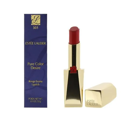 Estée Lauder Pure Colour Desire Rouge Excess Coral Red Lipstick 303 Shoutout