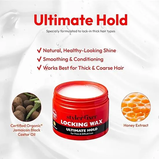 Kiss Orange Scented Styler Fixer Locking Wax 177ml