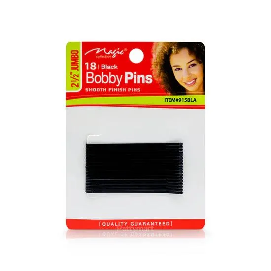 Magic Collection Jumbo 18 Bobby Pins 915BLA 18 Jumbo Pins