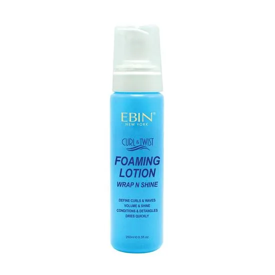 Ebin New York Curl & Twist Foaming Lotion Wrap N Shine 100ml