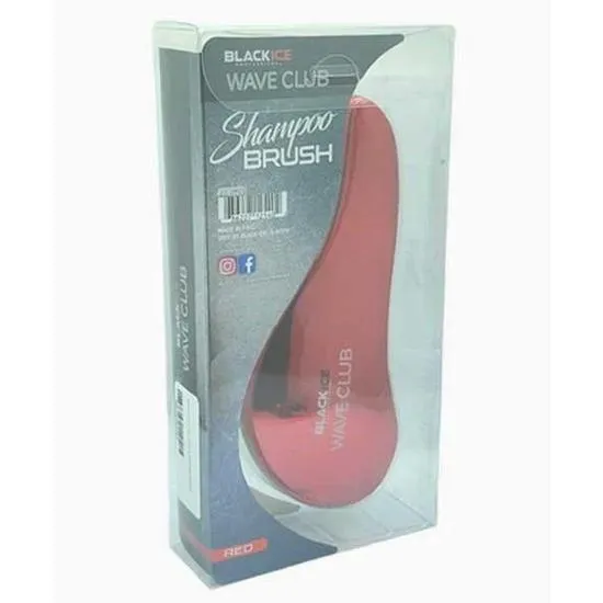 Magic Collection Black Ice Wave Club Shampoo Brush Red BWC201