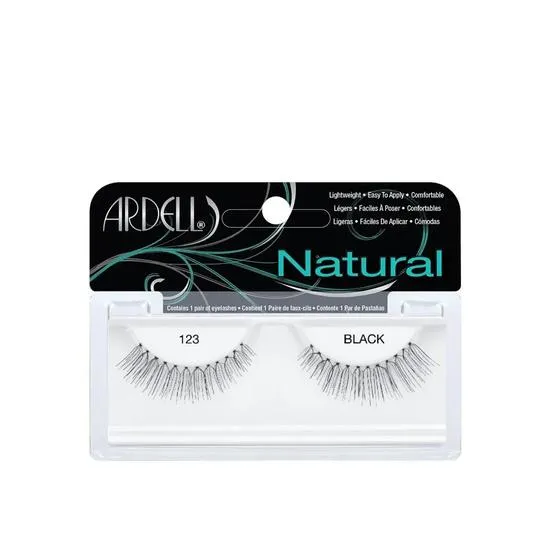 Ardell 100% Human Hair False Fashion/Natural Eyelashes 123 Black