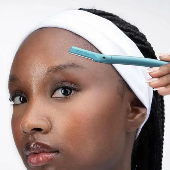 ISOCLEAN Facial Dermablade Razor Rose Gold 10 Replacement Blades