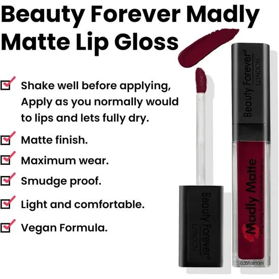 beauty forever Long Lasting & Flat Finish Matte Lip Gloss Twinkle twinkle 702