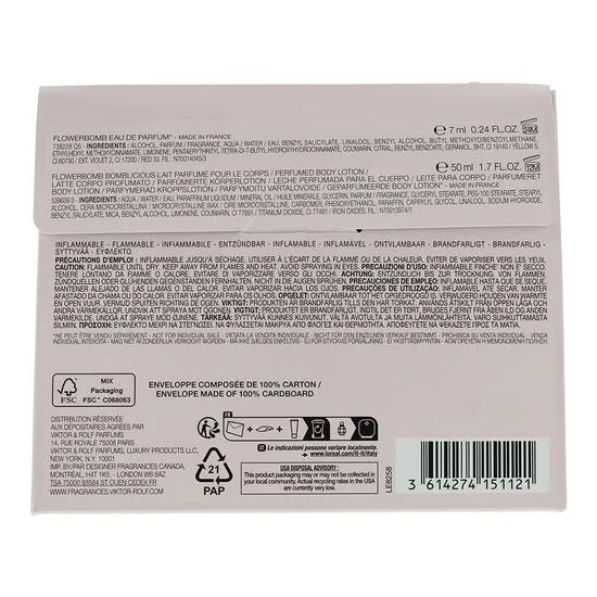 VIKTOR&ROLF Flowerbomb Eau De Parfum 7ml Gift Set 7ml & 50ml Body Lotion
