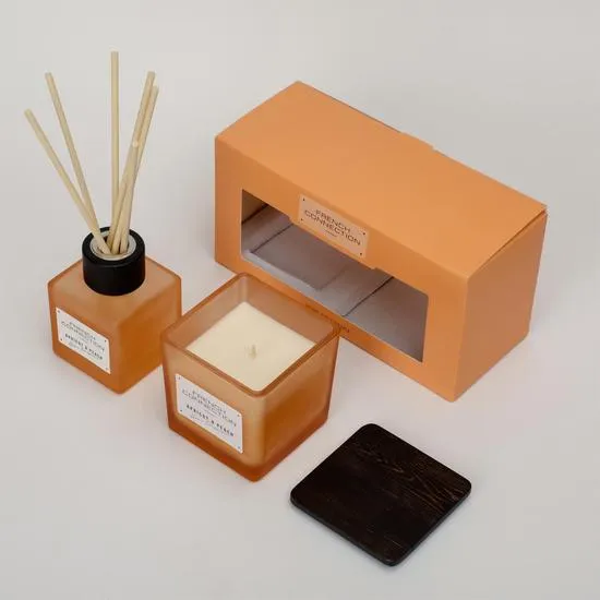 French Connection Autumn Collection Apricot & Peach Diffuser + Candle 100ml + 200g