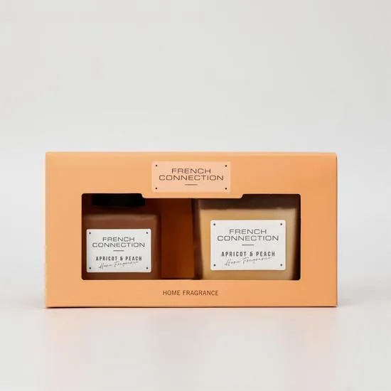 French Connection Autumn Collection Apricot & Peach Diffuser + Candle 100ml + 200g