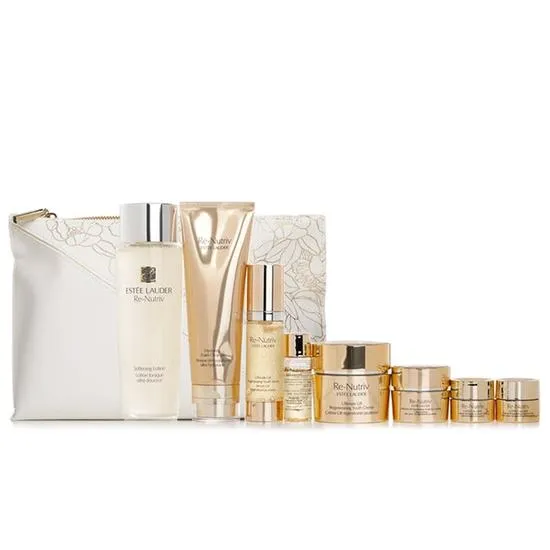 Estée Lauder The Secret Of Infinite Beauty Ultimate Lift Travel Collection 50ml Creme, 30ml Serum, 15ml Eye Cream & 250ml Softening Lotion