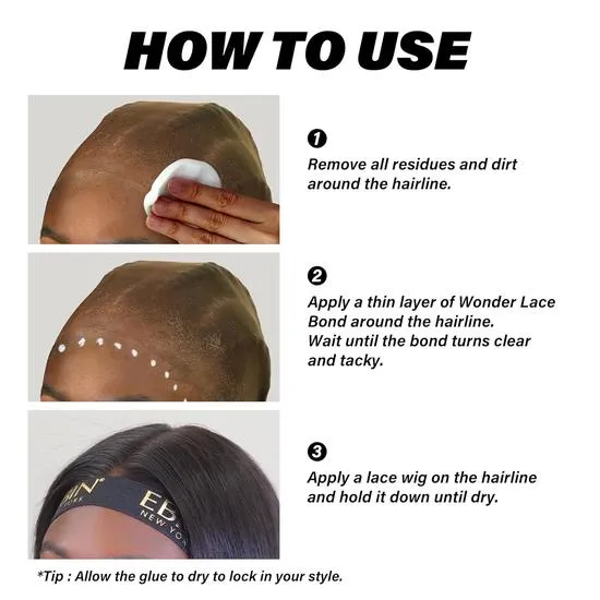 Ebin New York Wonder Lace Bond Melting Spray Extra Mega Hold Original 100ml