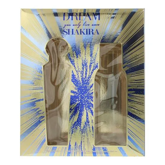 Shakira Dream You Only Live Once Eau De Toilette 80ml Gift Set 80ml & 150ml 24hr Deodorant