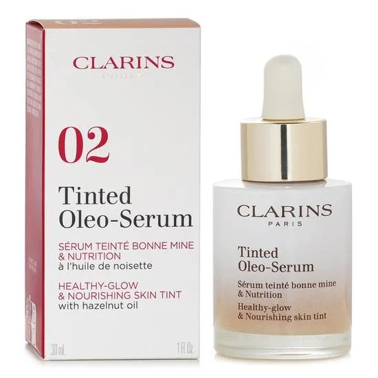 Clarins Tinted Oleo Serum Healthy Glow & Nourishing Tint Liquid Foundation 02
