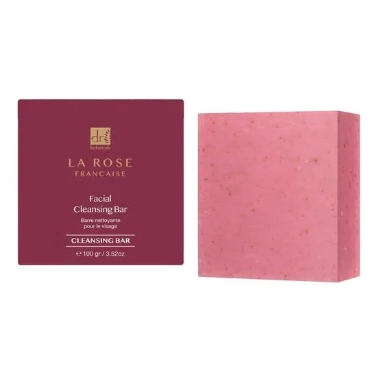 Dr Botanicals La Rose Francaise Facial Cleansing Bar Pack Of 5