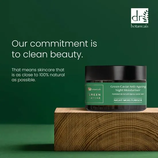 Dr Botanicals Green Caviar & Argan Oil Anti-Oxidant Anti-Ageing Night Cream 50ml