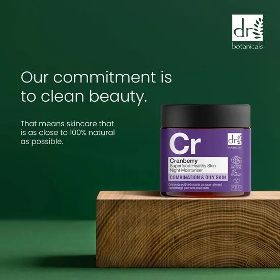 Dr Botanicals Cranberry Superfood Healthy Skin Night Moisturiser 60ml