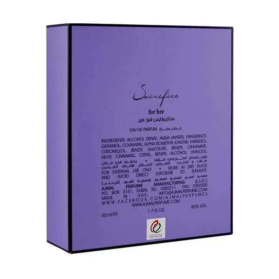 Ajmal Sacrifice For Her Eau De Parfum 50ml