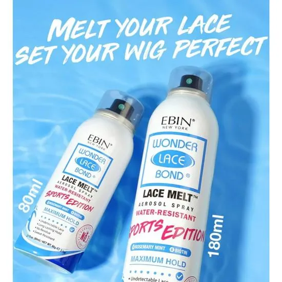 Ebin New York Wonder Lace Bond Sports Edition Rosemary Mint Lace Melt Spray 80ml