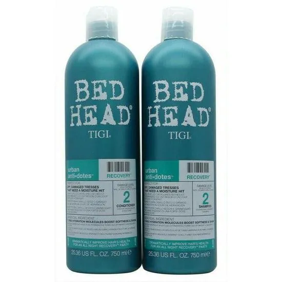 TIGI Duo Pack Bed Head Urban Antidotes Recovery Shampoo + Conditioner 2 x 750ml