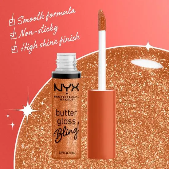 NYX Professional Makeup Butter Gloss Bling 01 Bring The Bling