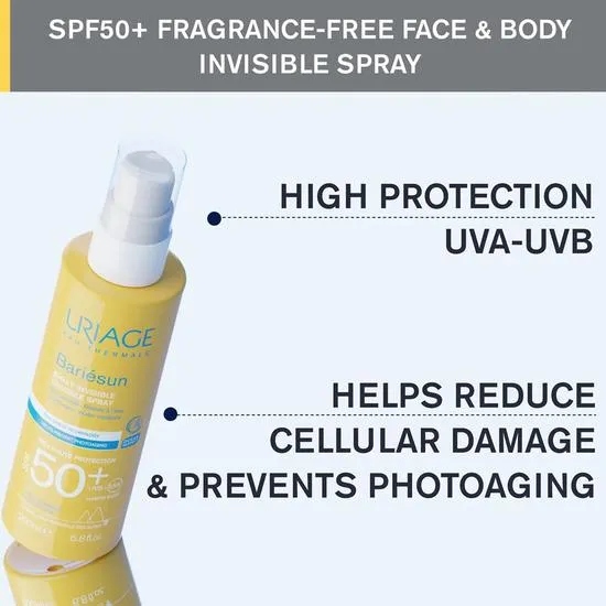 Uriage Bariesun Fragrance Free Invisible Spray SPF 50+ 200ml