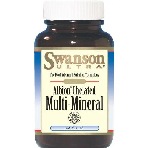 Swanson Albion Chelated Multi-Mineral Glycinate 120 Capsules