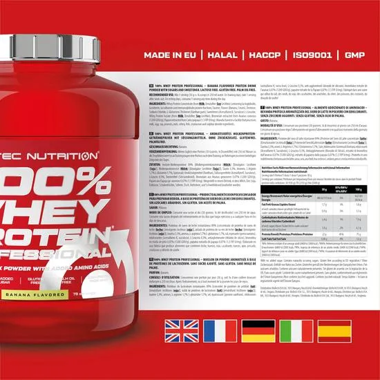 Scitec Nutrition 100% Whey Protein Professional Lemon Cheescake - 920g