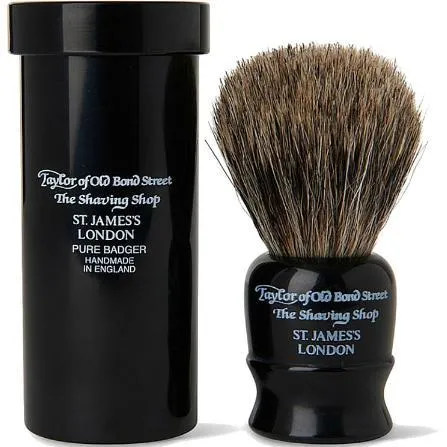 Taylor of Old Bond Street Small Badger Shaving Brush Black