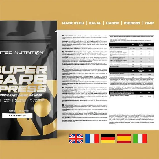 Scitec Nutrition SciTec Super Carb Xpress Unflavored 1000g