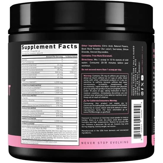Kaged Muscle Pre-Kaged, Pink Lemonade 560g