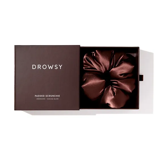 Drowsy Cocoa Glow Padded Scrunchie