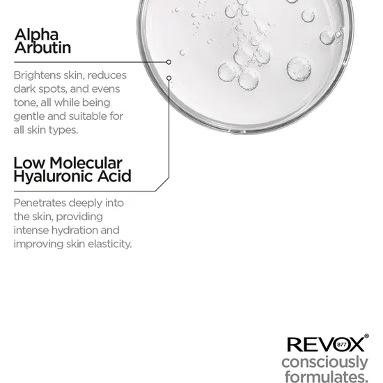 Revox JUST Alpha Arbutin 2% + HA 30ml