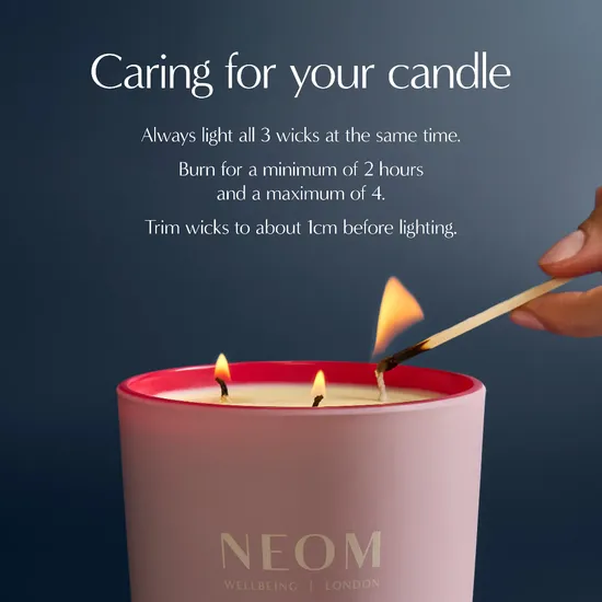 Neom Organics Wellbeing It's All Rosy 3 Wick Candle 420g