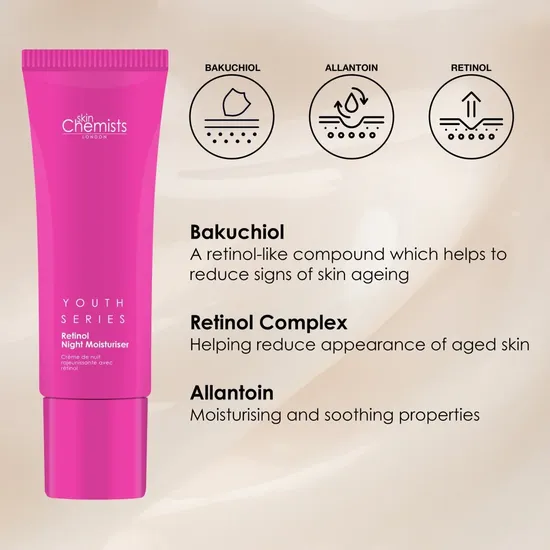 skinChemists Retinol & Bakuchiol Night Moisturiser 50ml