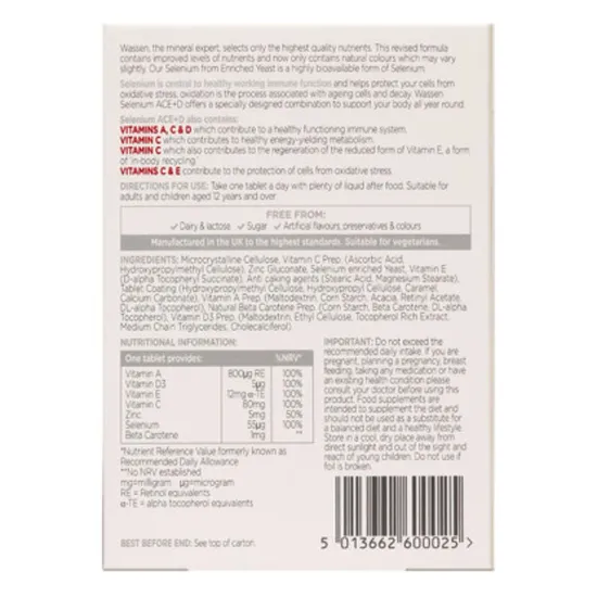 Wassen Selenium-ACE +D Tablets 90 Tablets