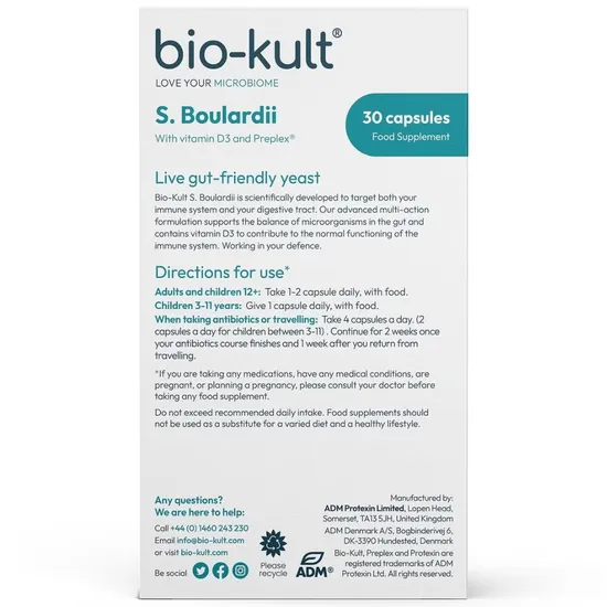 Bio-Kult S.Boulardii + D3 Capsules 30 Capsules