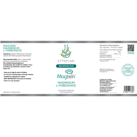 Cytoplan Magnesium Threonate Capsules 90 Capsules