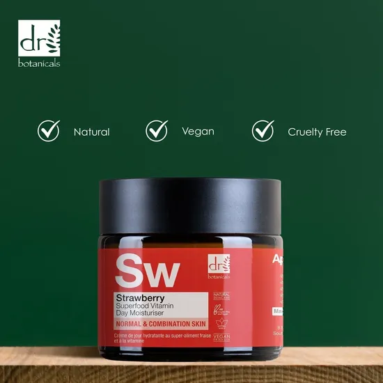 Dr Botanicals Advanced Strawberry Vitamin C Day Moisturiser 60ml