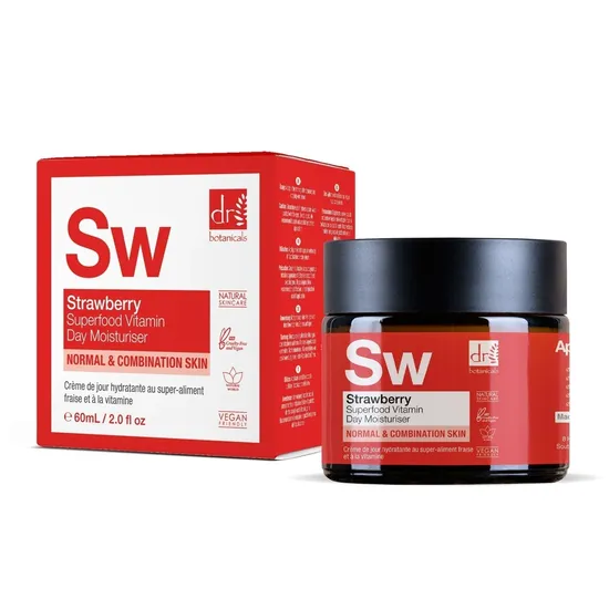 Dr Botanicals Advanced Strawberry Vitamin C Day Moisturiser 60ml