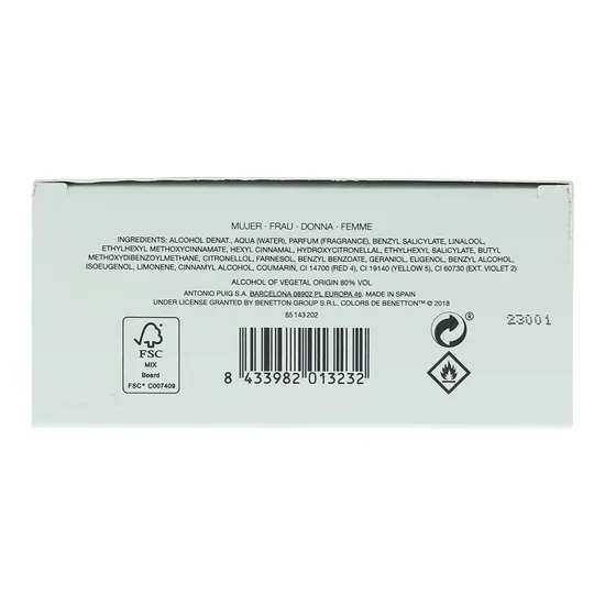 United Colors Of Benetton Colours Woman Rose Eau De Toilette 50ml