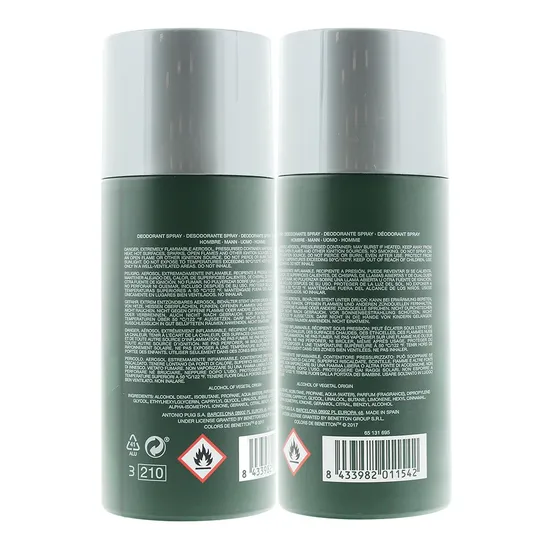 United Colors Of Benetton Colours De Benetton Green Man Deodorant Spray 150ml