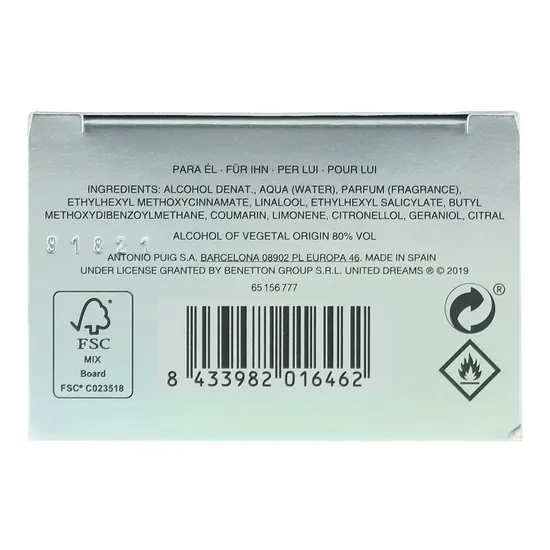 United Colors Of Benetton United Dreams Together For Him Eau De Toilette 60ml