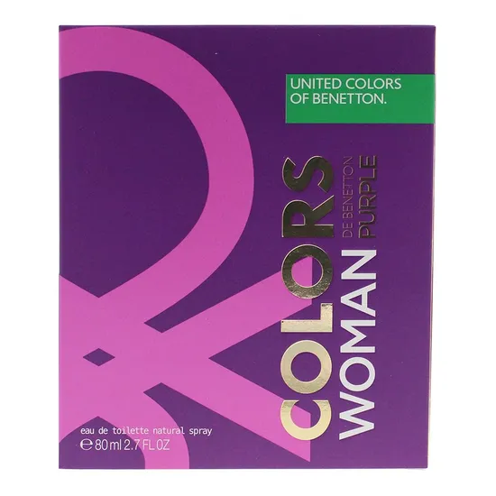 United Colors Of Benetton Colours De Benetton Purple Eau De Toilette 80ml