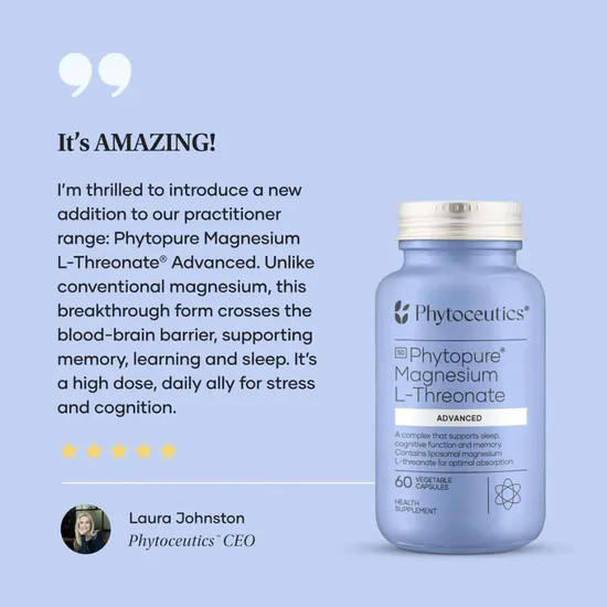 Phytoceutics Phytopure Magnesium L-Threonate Advanced Capsules 60 Capsules