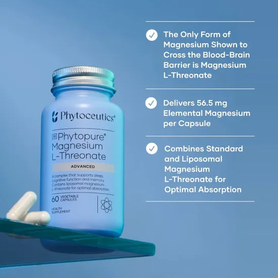 Phytoceutics Phytopure Magnesium L-Threonate Advanced Capsules 60 Capsules