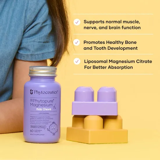 Phytoceutics Phytopure Kids Magnesium Chewable Tablets 60 Tablets