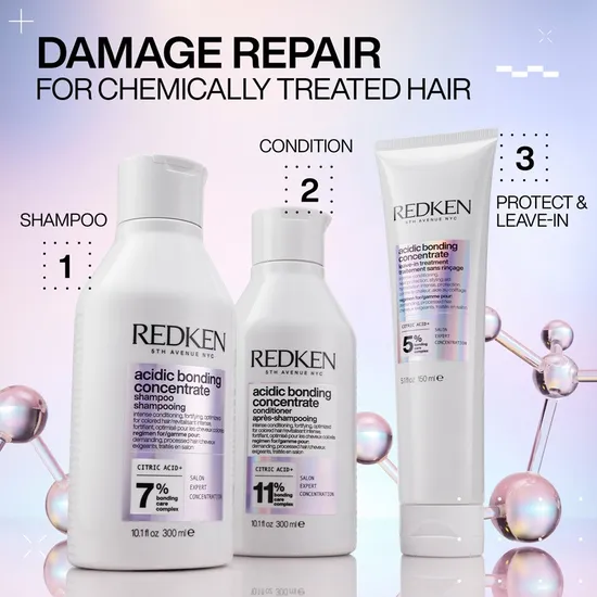 Redken Acidic Bonding Concentrate Shampoo & Lightweight Liquid Conditioner Duo 300ml & 190ml