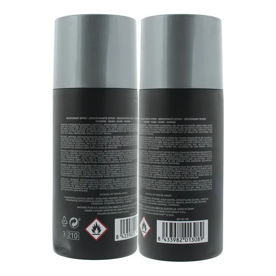 United Colors Of Benetton Colours Man Black Deodorant Spray 150ml