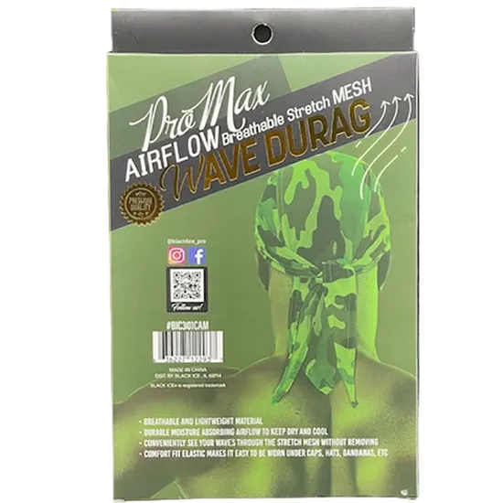 Magic Collection Professional Pro Max Airflow Mesh Wave Durag Blackice